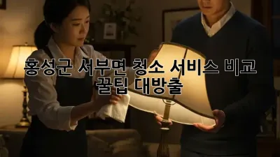 홍성군 서부면 청소 서비스 비교 꿀팁 대방출! ✨